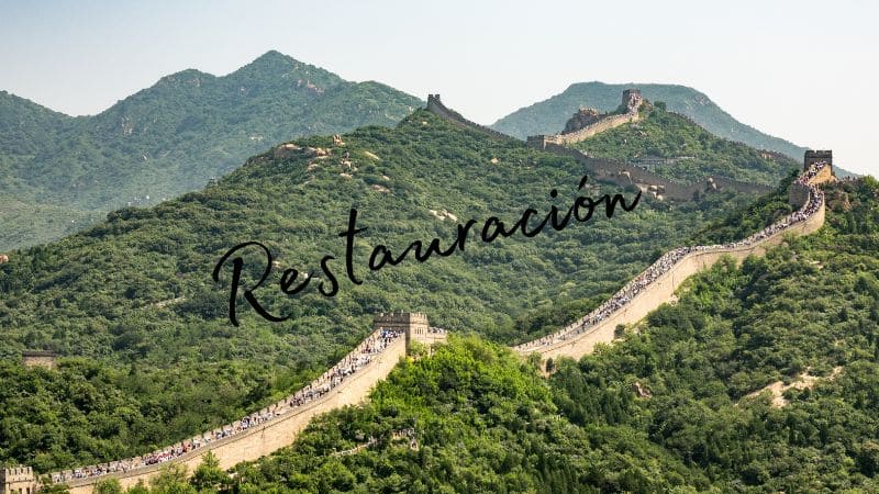 Trabajos de Restauración en la Muralla China